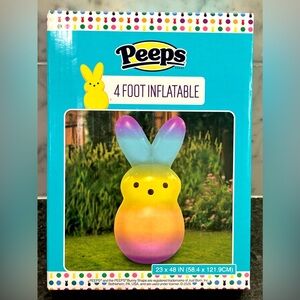 4ft Inflatable PEEP Multicolored /Rainbow/ Ombre yard decor